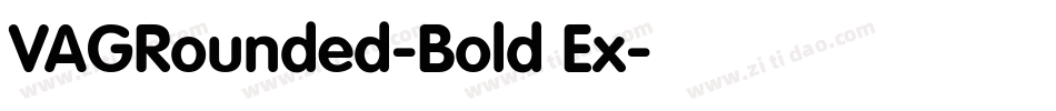 VAGRounded-Bold Ex字体转换